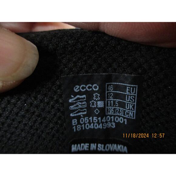 Used ECCO Men Lace-Up Shoes - Black Leather, Size 12-12.5 main image 9